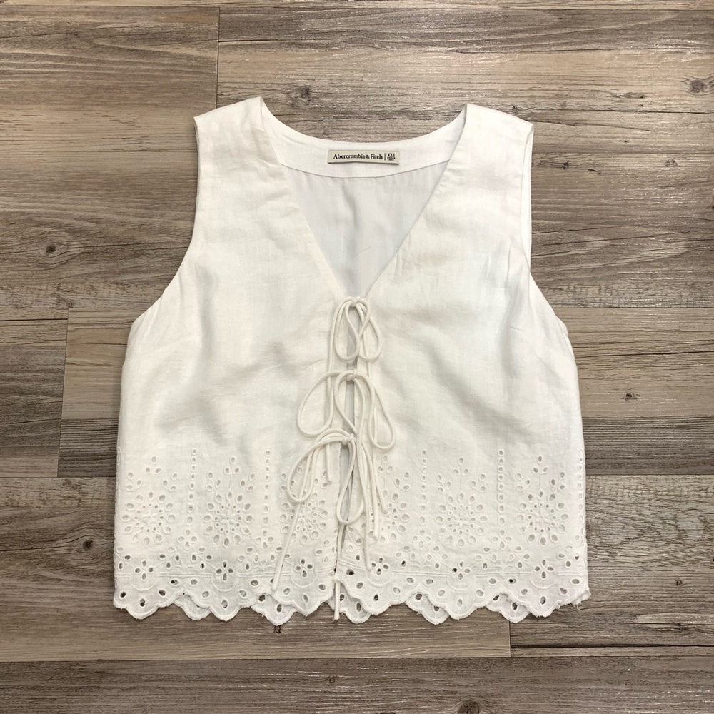 Abercrombie Tie Front Vest Top
